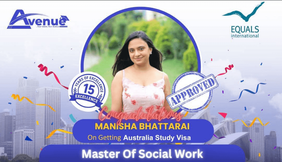 Manisha Bhattarai visa success