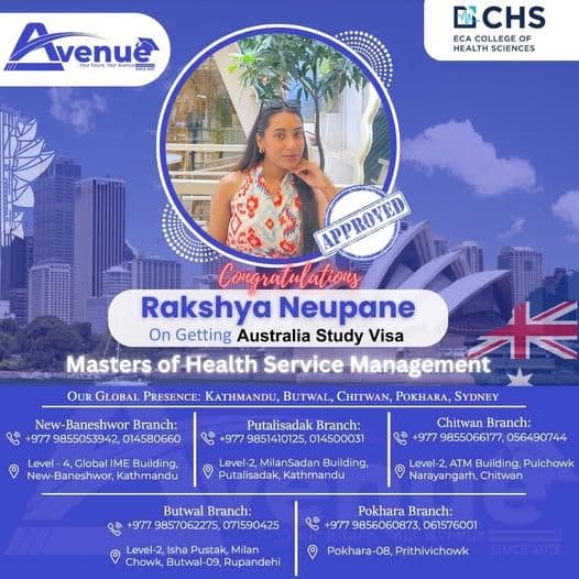 Rakshya Neupane visa success