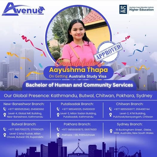 Aayushma Thapa visa success
