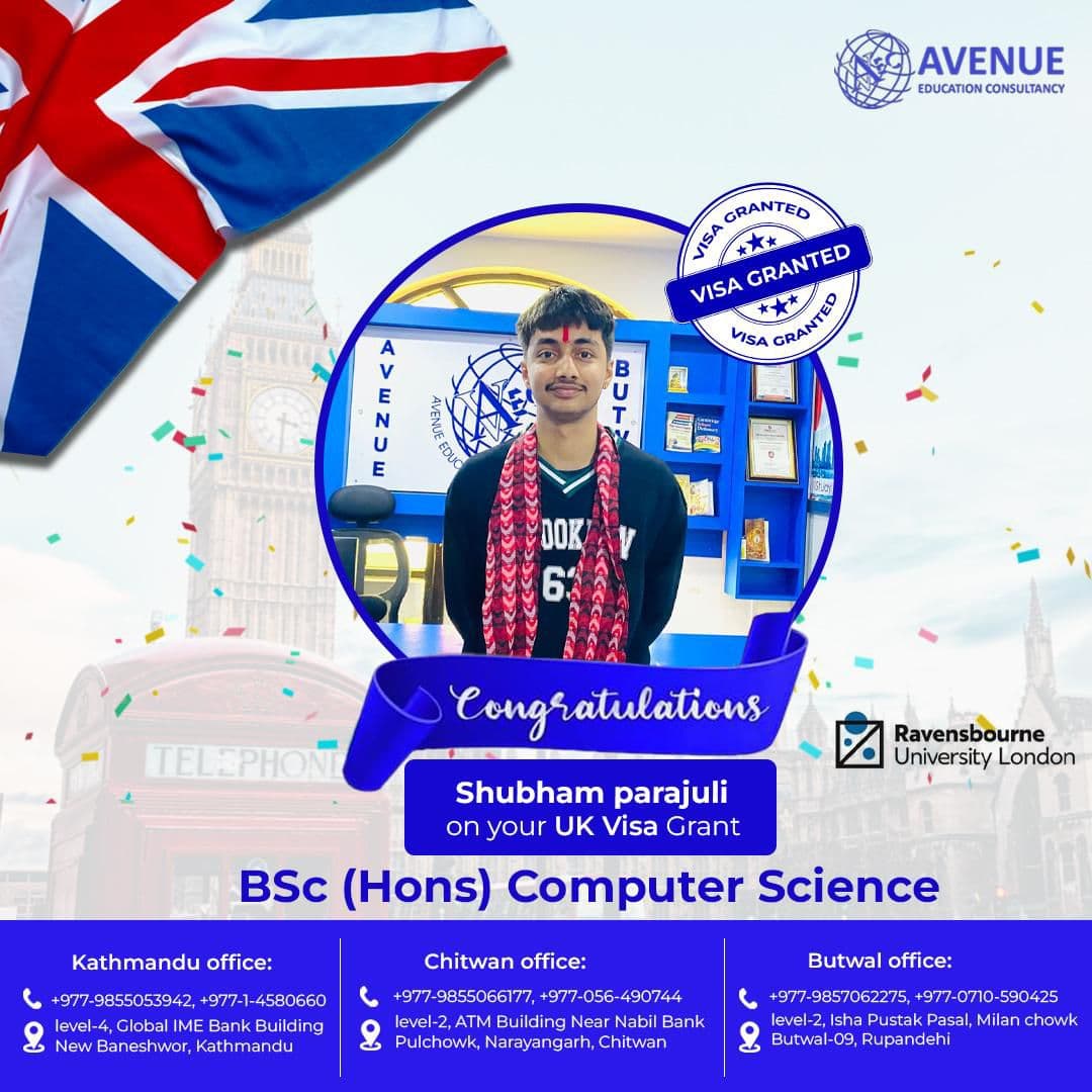 Shubham Parajuli visa success